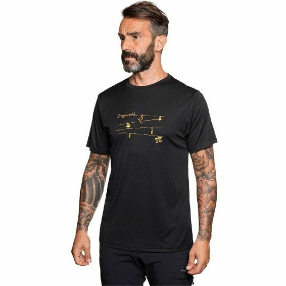 Herren Kurzarm-T-Shirt Trangoworld Loiba Schwarz