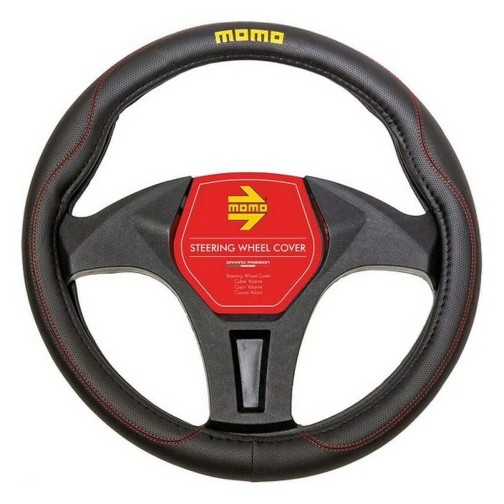 Steering Wheel Cover MOMO SWC011BR Black Polyurethane Universal