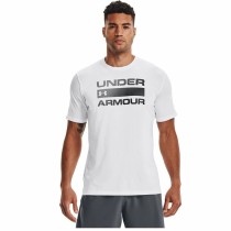 Herren Kurzarm-T-Shirt Under Armour Team issue Wordmark Weiß