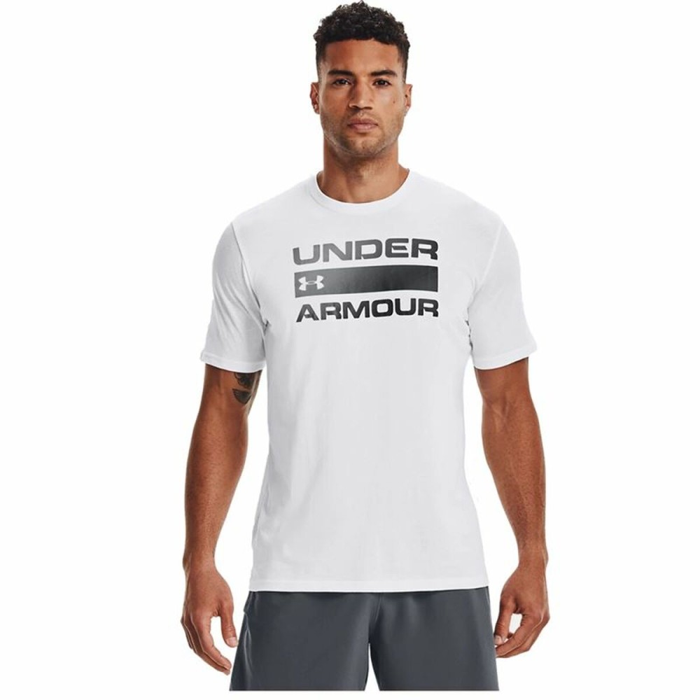 T-shirt à manches courtes homme Under Armour Team issue Wordmark Blanc