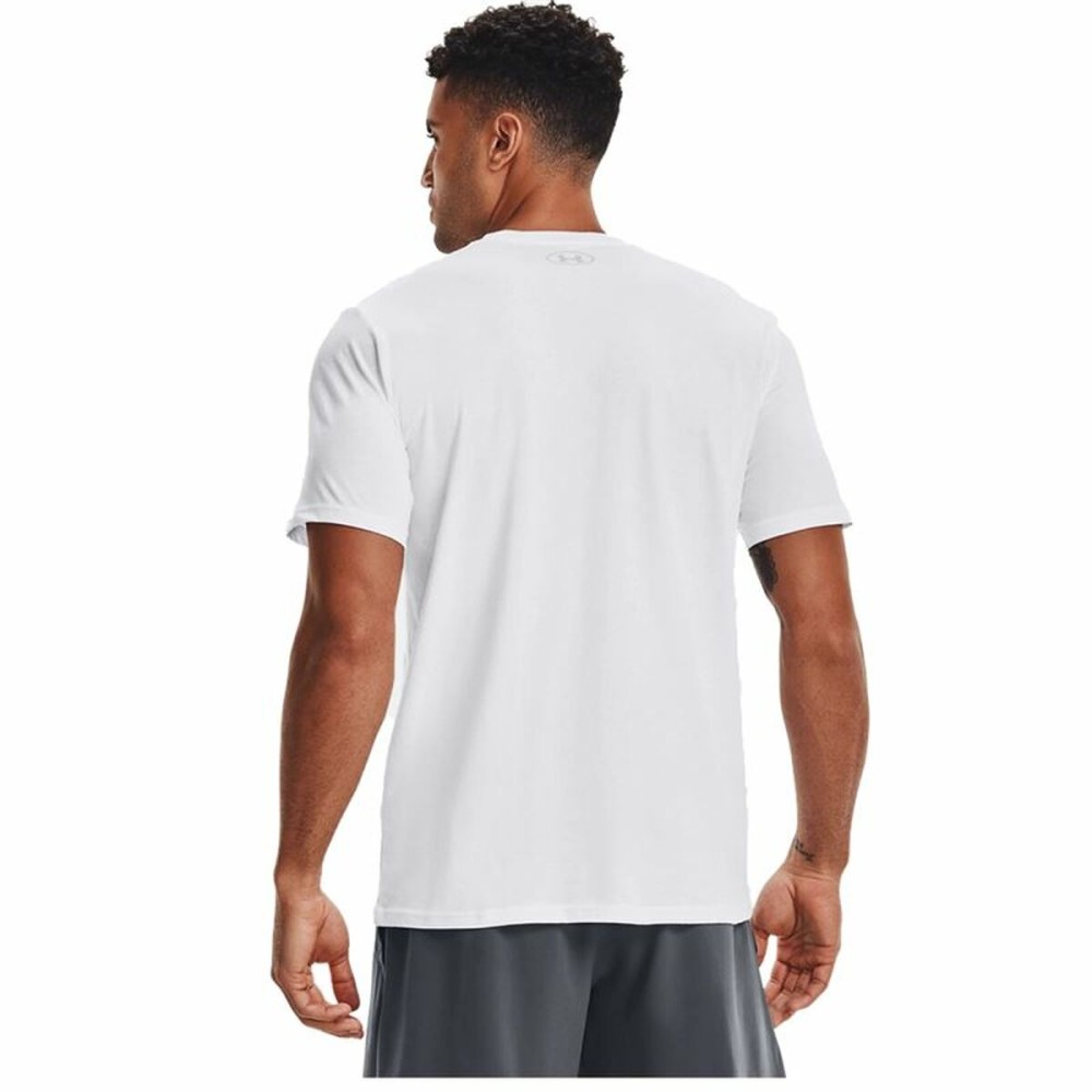 Herren Kurzarm-T-Shirt Under Armour Team issue Wordmark Weiß