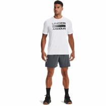 Herren Kurzarm-T-Shirt Under Armour Team issue Wordmark Weiß