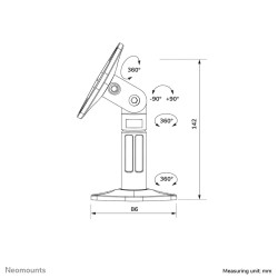 Halterung Neomounts SPEAKER-W100BLACK Schwarz