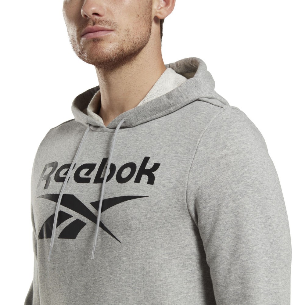 Sweat à capuche homme Reebok FT BIG LOGO OTH HZ8786 Gris