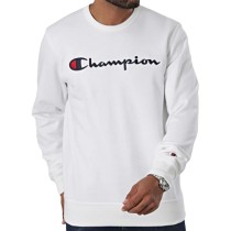 Sweat sans capuche homme Champion CREWNECK SWATSHIRT 220254 WHT Blanc
