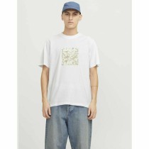 Herren Kurzarm-T-Shirt Jack & Jones JCOTARMAC CAMO FRONT TEE 12273239 Weiß