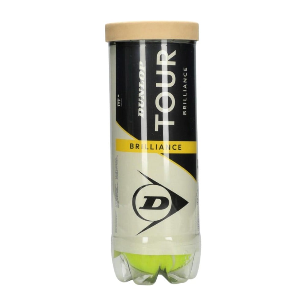 Tennisbälle Dunlop D TB TOUR BRILLANCE 3 PET 601620 Gelb