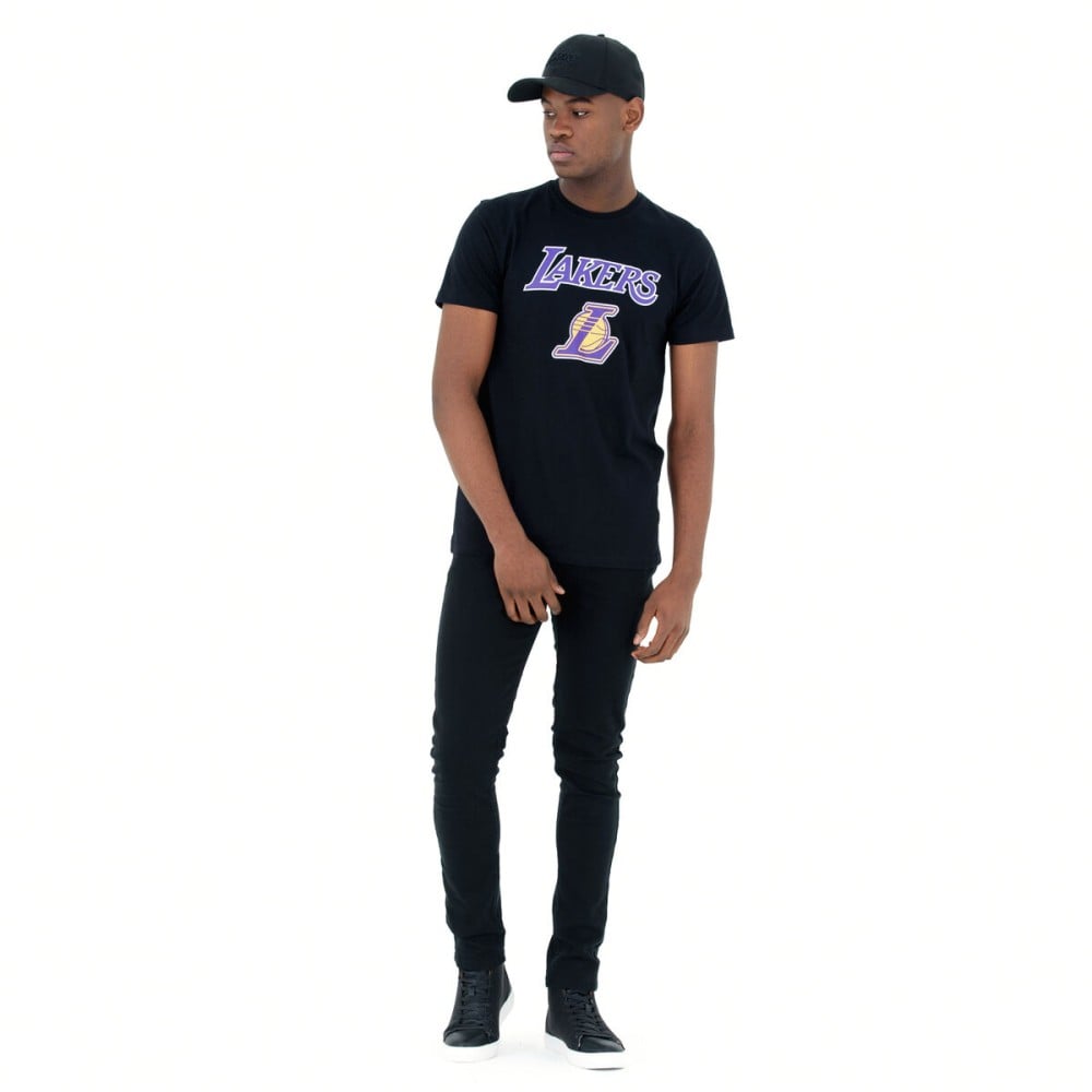 T-shirt à manches courtes homme New Era NOS NBA LOSLAK 60416756 Noir