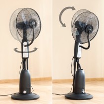 Nebuliser Pedestal Fan with Remote Control InnovaGoods Black 2,8 L 90 W (Refurbished B)