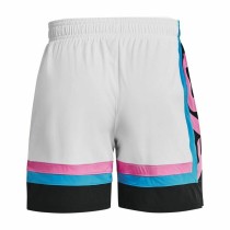 Basketballshorts für Herren Under Armour Baselin  Weiß