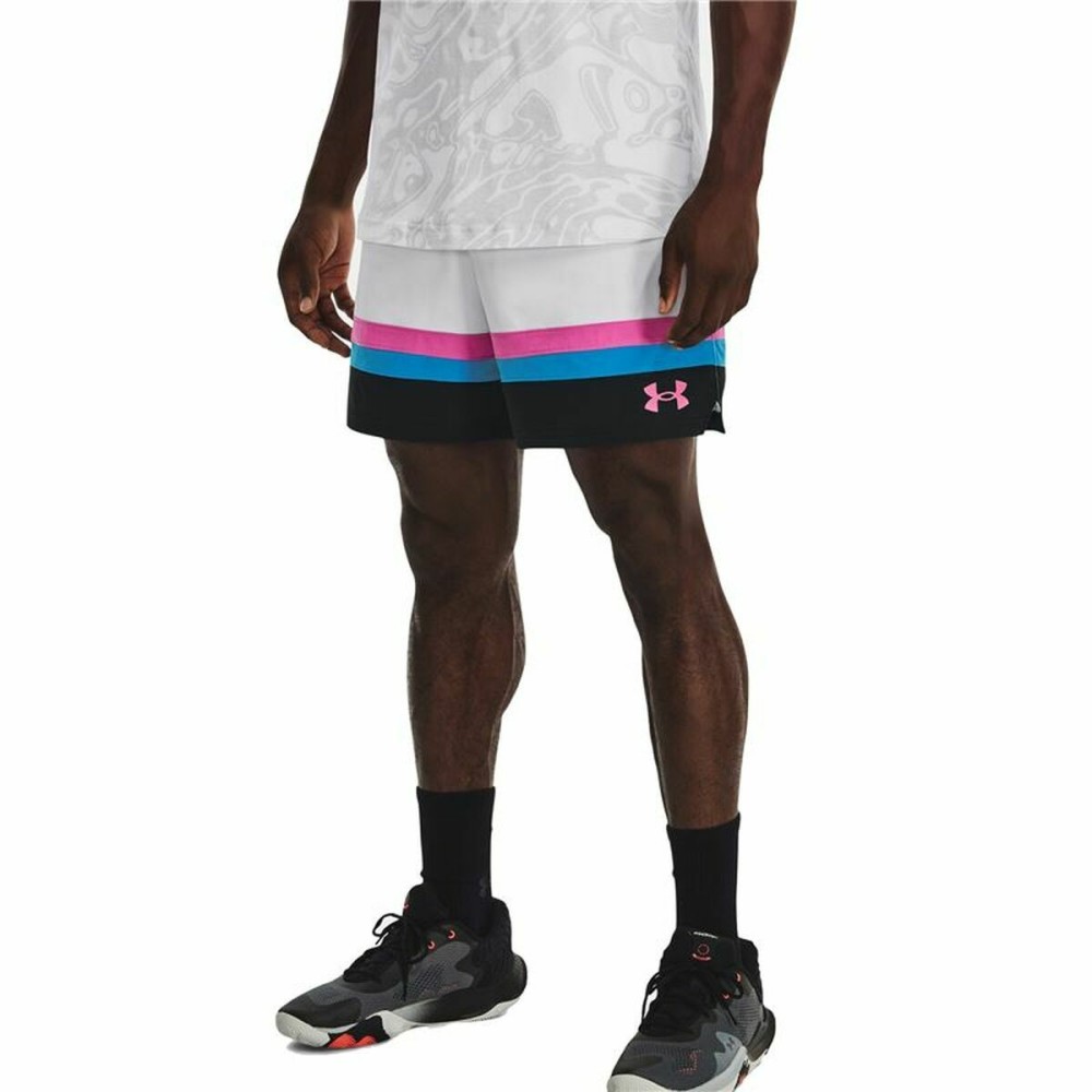 Men's Basketball Shorts Under Armour Baselin  White