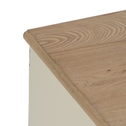 Nachttisch Creme natürlich Tannenholz Holz MDF 50 x 40 x 60 cm