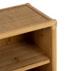 Table d'appoint Naturel Rotin 46 x 35 x 60 cm