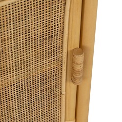 Beistelltisch natürlich Rattan 46 x 35 x 60 cm