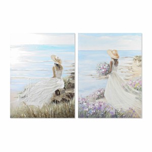 Bild DKD Home Decor Damen 90 x 4 x 120 cm Mediterraner (2 Stück)