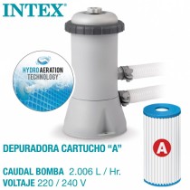 Removable pool Intex 400 x 122 x 400 cm 400 x 200 x 122 cm