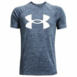 Jungen Kurzarm-T-Shirt Under Armour Tech Twist SS Blau Indigo