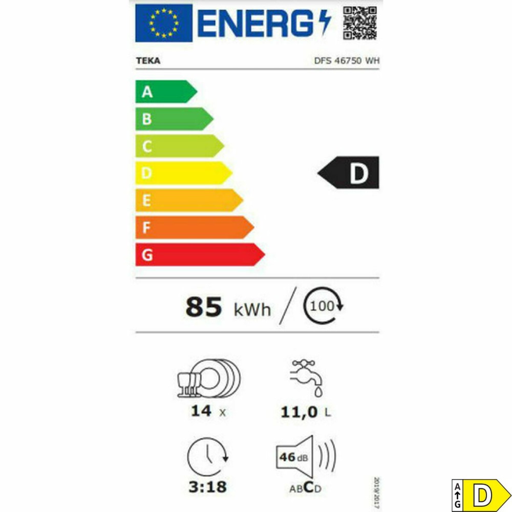 Geschirrspüler Teka DFS 46750 Weiß 60 cm