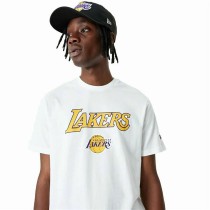 t-shirt de basket New Era NBA LA Lakers Blanc