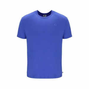 Herren Kurzarm-T-Shirt Russell Athletic Amt A30011 Blau