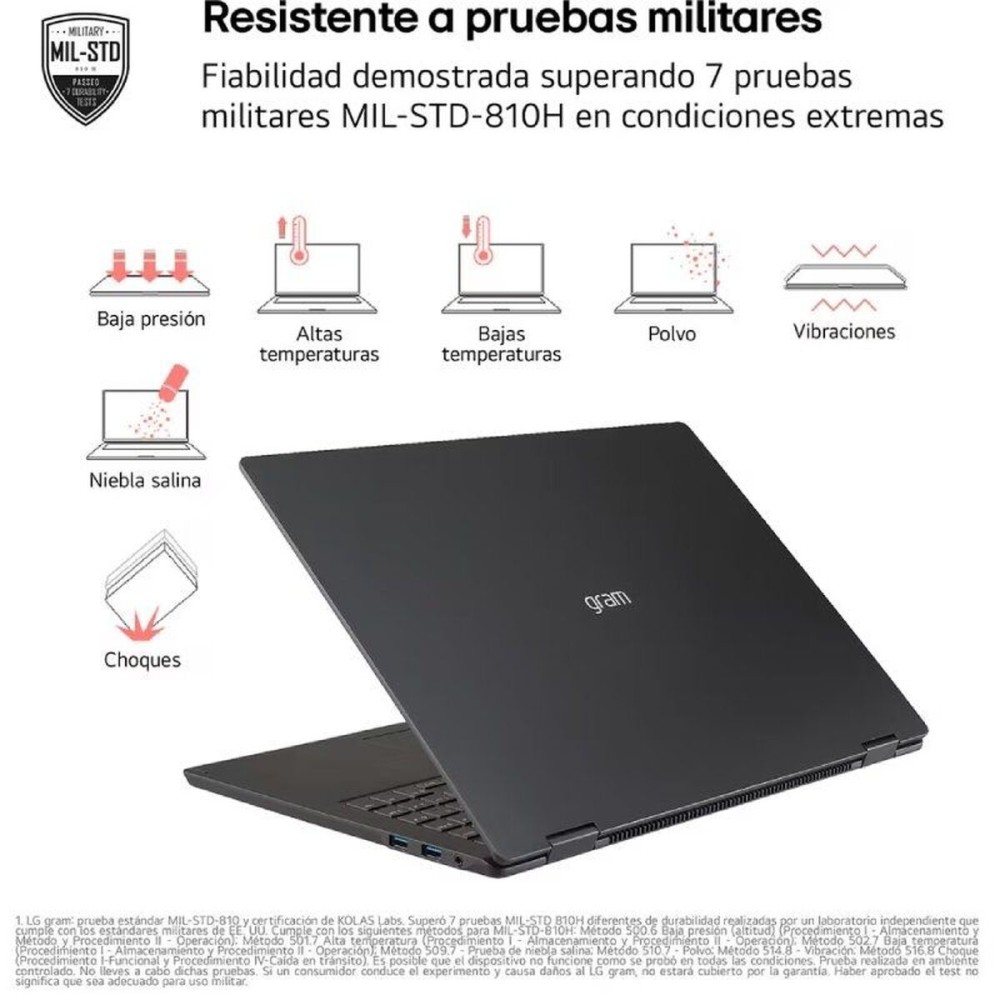 Ordinateur Portable LG 14ZD90T-G.AX78B 14" intel core ultra 7 16 GB RAM 1 TB SSD Espagnol Qwerty