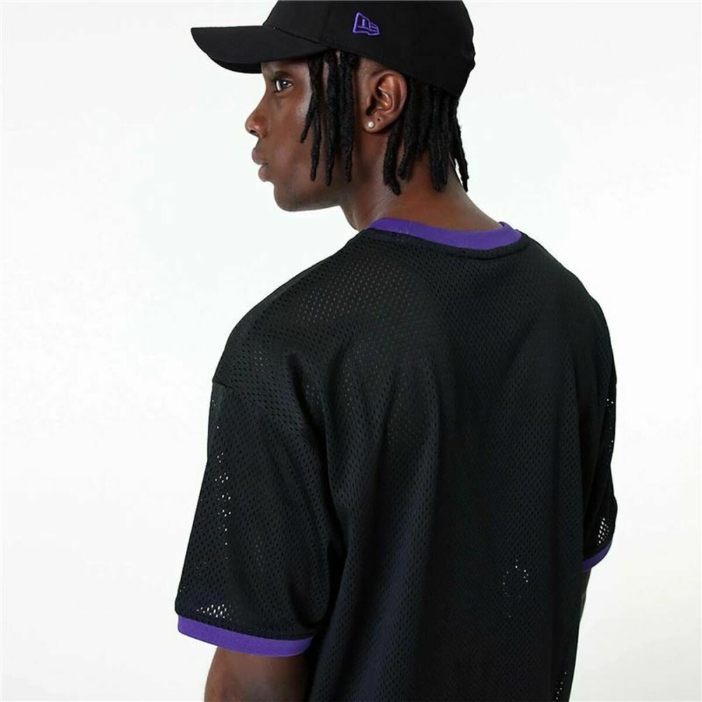 Basketball-T-Shirt New Era Mesh LA Lakers Schwarz