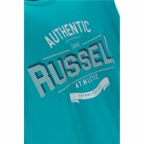 Herren Kurzarm-T-Shirt Russell Athletic Amt A30081 Aquamarin