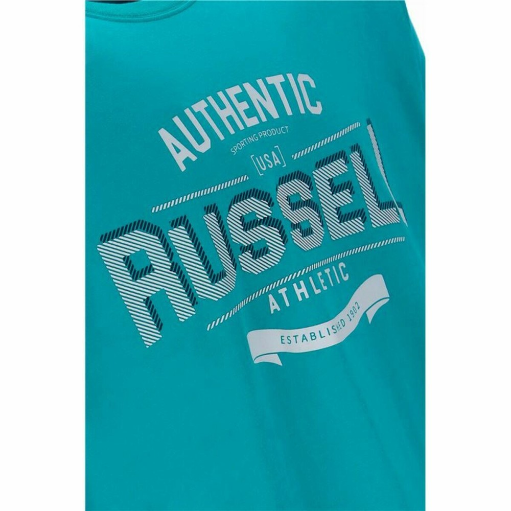 Men’s Short Sleeve T-Shirt Russell Athletic Amt A30081 Aquamarine