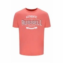 Herren Kurzarm-T-Shirt Russell Athletic Amt A30081 Orange Koralle