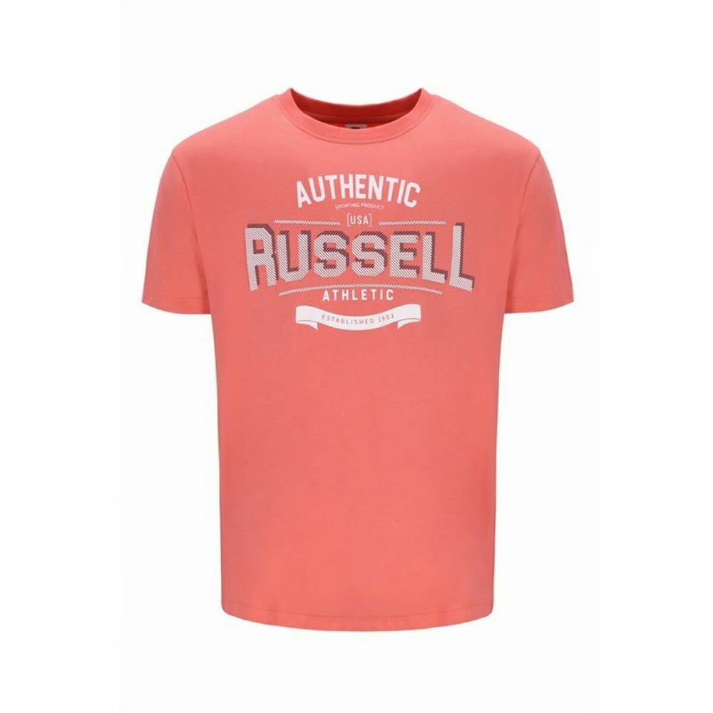 Herren Kurzarm-T-Shirt Russell Athletic Amt A30081 Orange Koralle