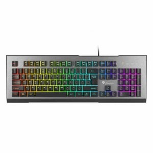 Clavier pour jeu Genesis NKG-1621 Noir Aluminium Espagnol Qwerty