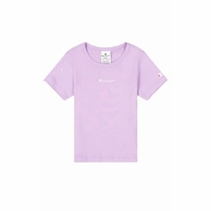 Kurzarm-T-Shirt für Kinder Champion Crewneck Lavendel