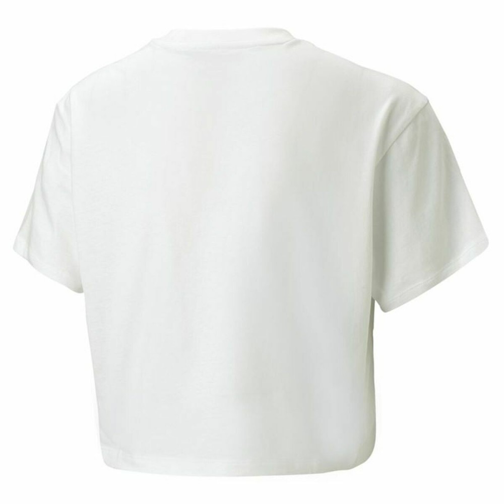 T shirt à manches courtes Enfant Puma Logo Cropped  Blanc