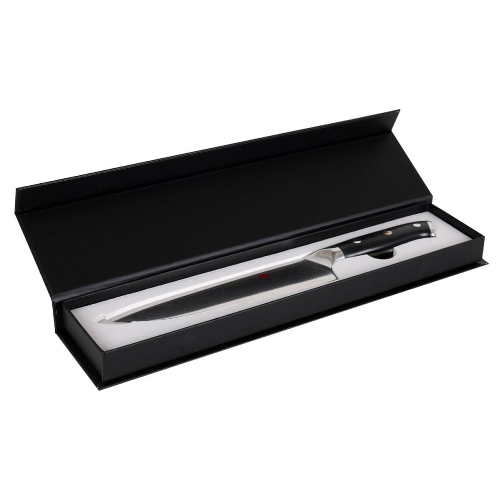 Kitchen Knife Quttin DAMASKUS Black Silver 20 cm (2 Units)