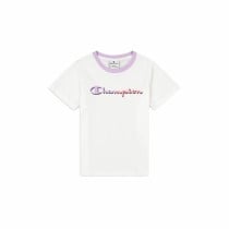 Child's Short Sleeve T-Shirt Champion Crewneck White