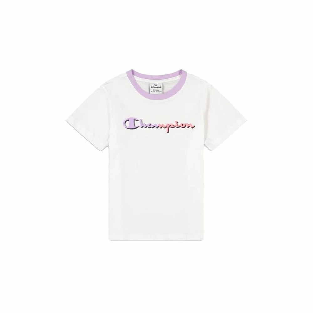 Kurzarm-T-Shirt für Kinder Champion Crewneck Weiß