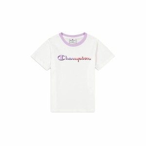 Child's Short Sleeve T-Shirt Champion Crewneck White