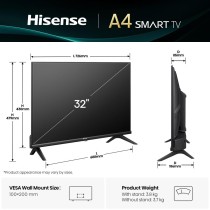 TV intelligente Hisense 32A4Q 32 32" HD LED HDR