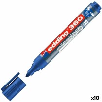 Schiefermarker Edding 360 Aufladbar Blau (10 Stück)