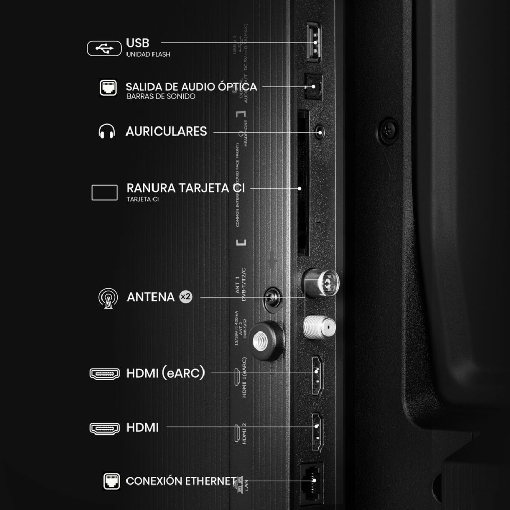 TV intelligente Hisense 40A4Q 40 Full HD DLED 40"