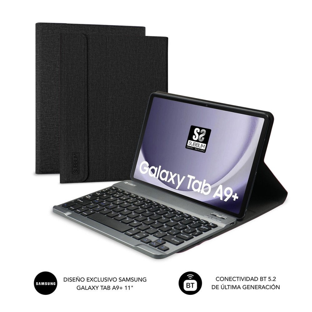 Tablet cover Subblim SUBKT3-BTS060 Black Spanish Qwerty