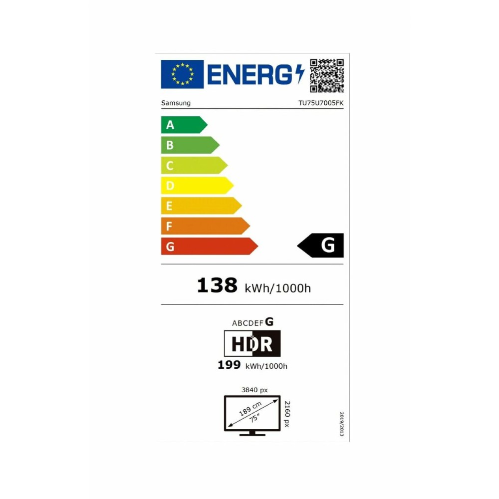 Smart TV Samsung TU75U7005FKX 75 75" 4K Ultra HD LED HDR