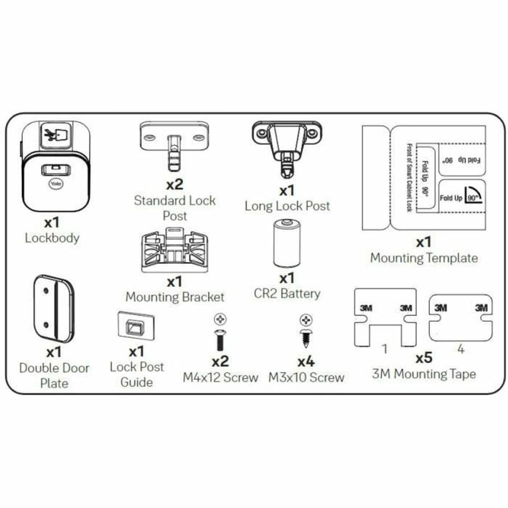 Lock Yale 05-SCL1-0-00-50-11 White Plastic