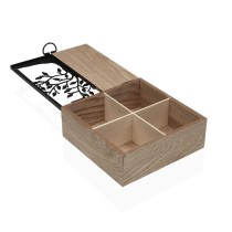 Teebox Versa Holz 16,7 x 6,5 x 16,2 cm Lebensbaum