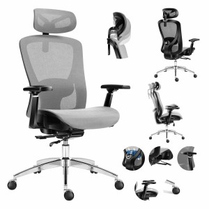 Bürostuhl Mark Adler MA-EXPERT 5.3 GREY MESH Grau