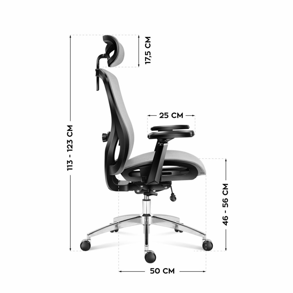 Bürostuhl Mark Adler MA-EXPERT 5.3 GREY MESH Grau