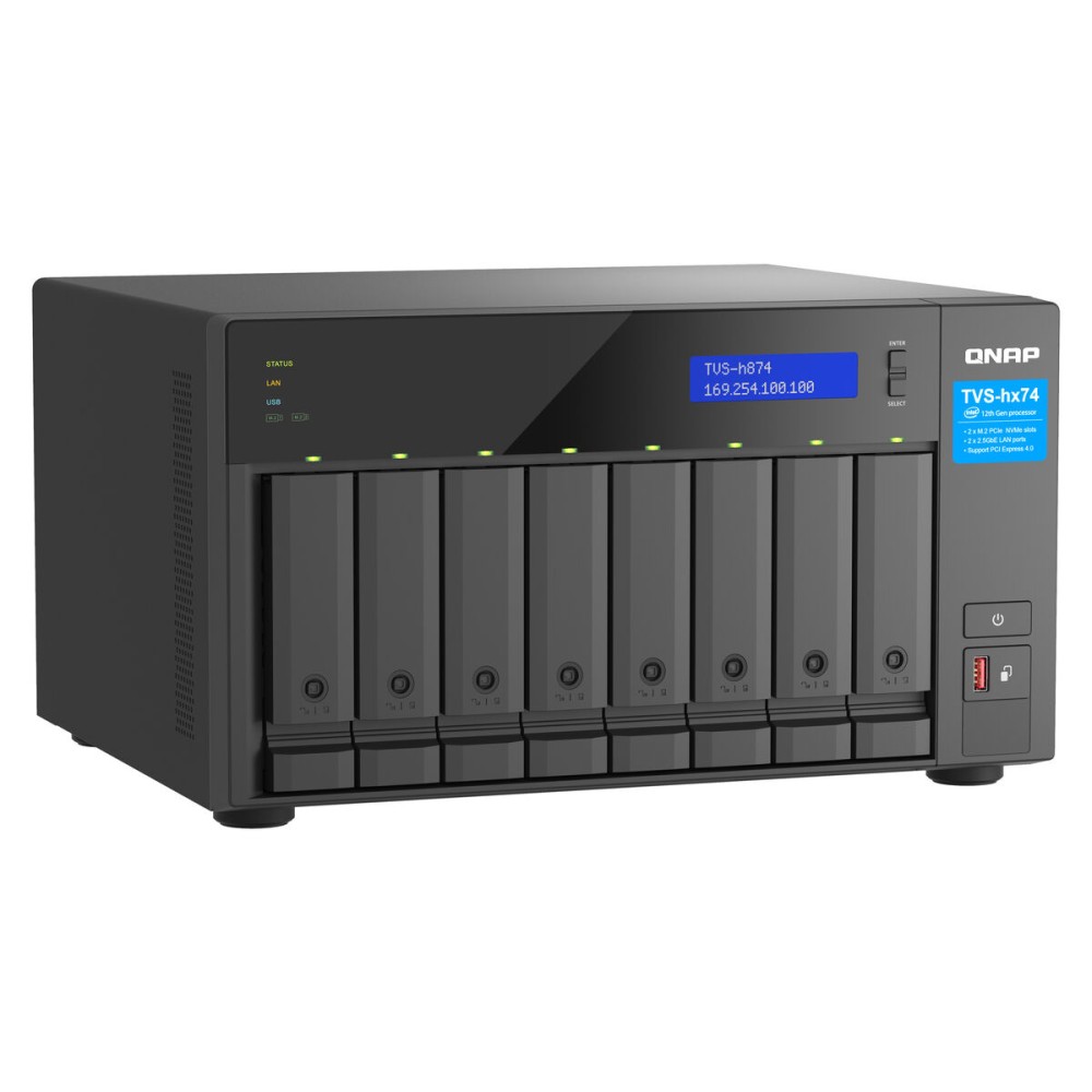 Netzwerkspeicher Qnap TVS-H874T-I9-64G Schwarz