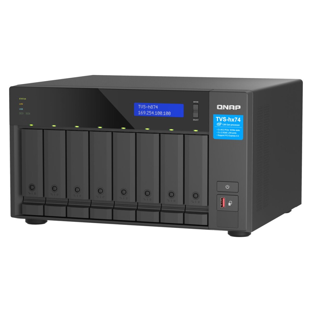 Netzwerkspeicher Qnap TVS-H874T-I9-64G Schwarz