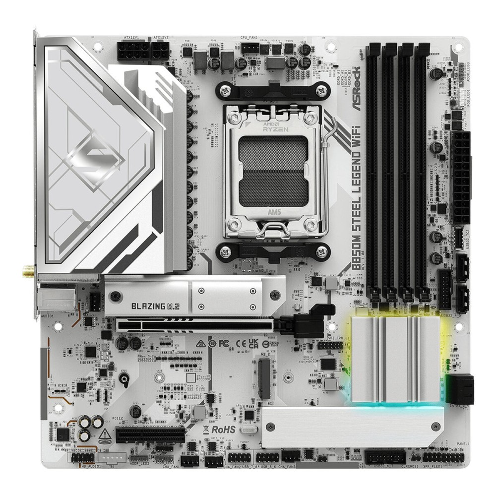 Carte Mère ASRock B850M Steel Legend WiFi Intel Wi-Fi 6 AMD AM5 AMD B850