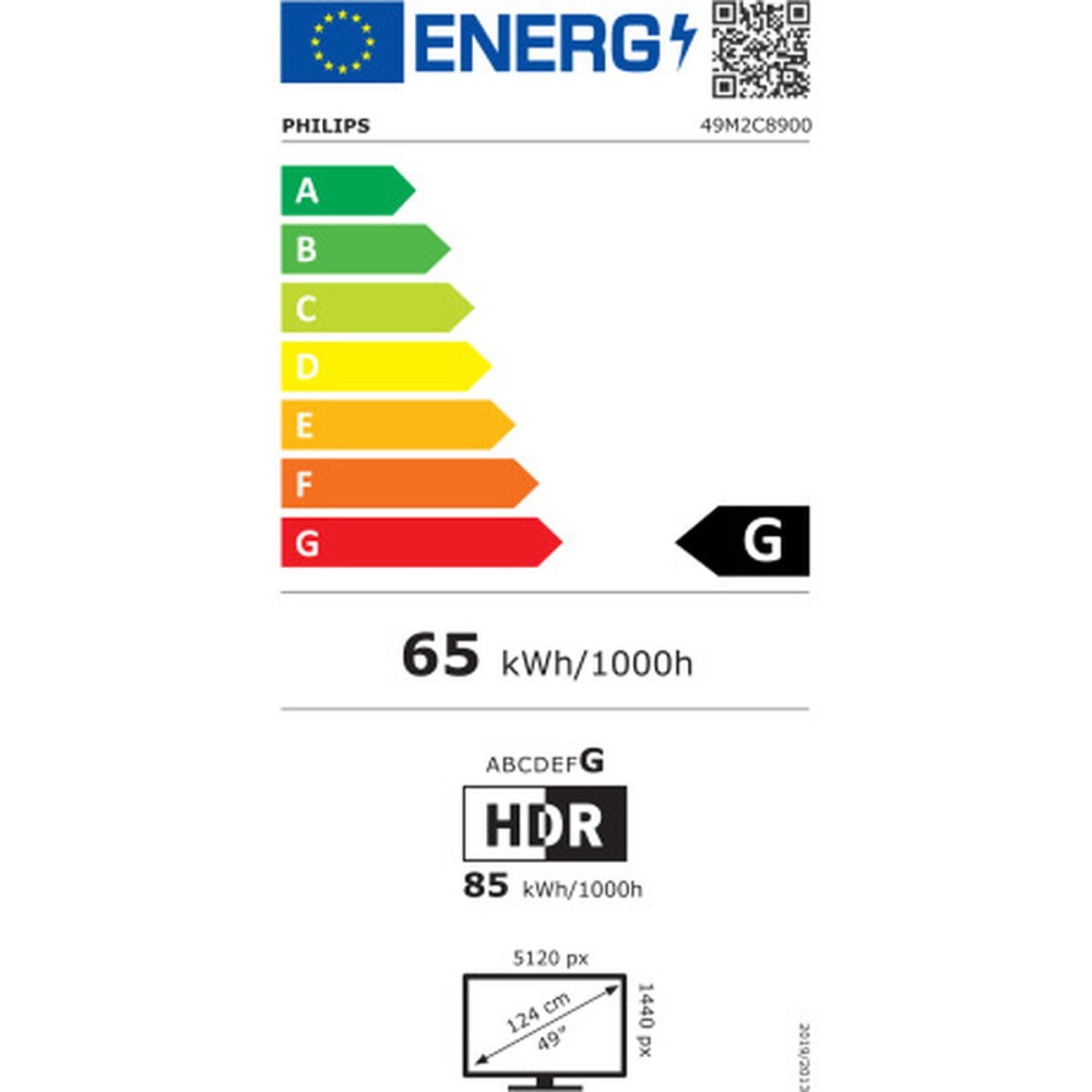 Écran Philips Evnia 49M2C8900 240 Hz 50-60 Hz